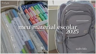 meu material escolar 2025 🫶🏻| primeiro ano e.m🩶