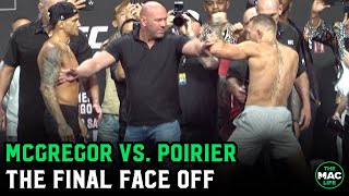 Conor McGregor vs. Dustin Poirier Final Face Off at UFC 264 Ceremonial Weigh-Ins