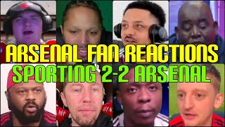 ARSENAL FANS REACTION TO SPORTING 2-2 ARSENAL | FANS CHANNEL