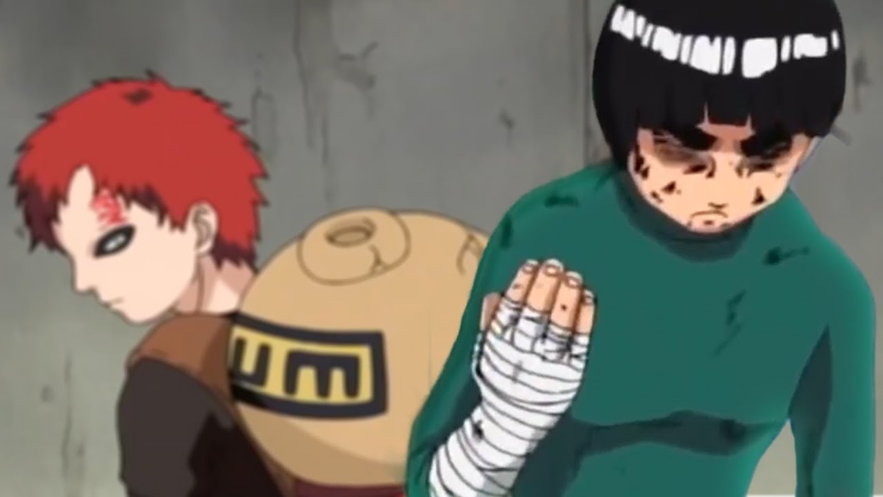 Rock Lee Vs Gaara | O Esforço Para Se Vencer O Dom Natural - YouTube