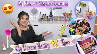 My Dream Vanity✨ Tour | My Makeup + Skin Care Collection 💄| Sharmili Chakraborty