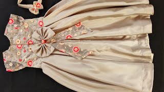 DIY : Baby Frock Cutting and Stitching / 6 year old baby / box pleated umbrella frock stitching