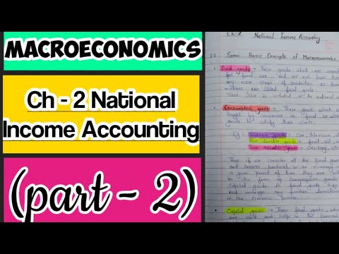 Macroeconomics Ch 2 National Income Accounting (part 2) - YouTube