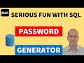Password Generation using SQL
