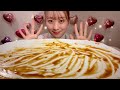 asmr pork cutlet curry and rice【mukbang eating sounds】【english subtitles】