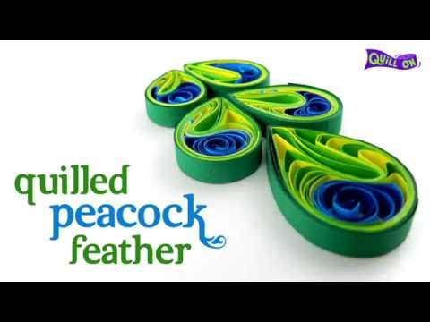 Interesting Quilling Peacock Feather Interesting Quilling Peacock Feather