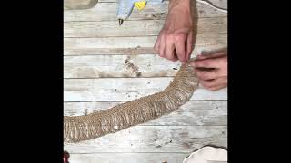 DIY Burlap Ribbon Flower