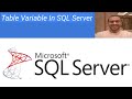 Table Variable In SQL Server