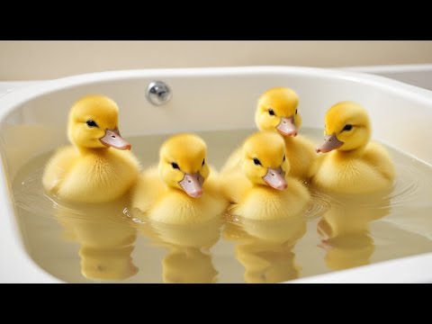 Super Cute Ducklings Swimming And Eating Compilation 100 Ducklings Swim