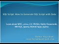 SQL DB Script: How to Generate SQL Script with Data