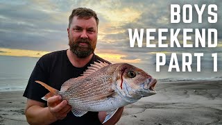 Fishing and Camping 3 Days Part 1 - Surfcasting & Drone Fishing NZ