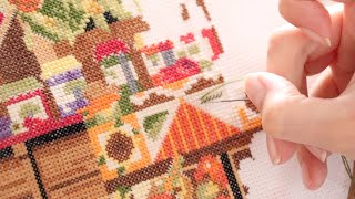 Cross Stitch {ASMR} Close Up Detail