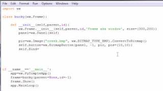wxPython Programming Tutorial - 9 - Custom Bitmap Buttons