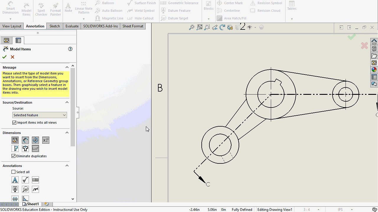 Aligned Sectional View In Solidworks - YouTube