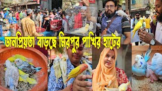 দিন দিন জনপ্রিয় হয়ে উঠছে মিরপুর ১ পাখির হাট | mirpur 1 pakhir hat