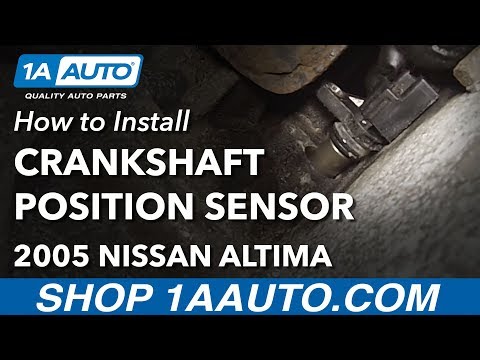 How to Install Replace Crankshaft Position Sensor 2002-06 Nissan Altima L4 2.5L How to Install Replace Crankshaft Position Sensor 2002-06 Nissan Altima L4 2.5L