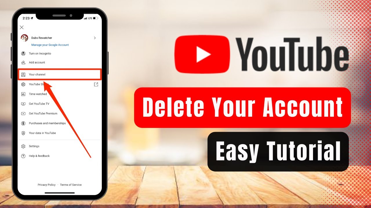How To Delete Youtube Account Youtube How To Delete Youtube Account Youtube
