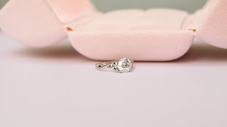 1.25ct Round Lab Diamond Solitaire Engagement Ring with Celtic Knot Band in Platinum | Ada Diamonds