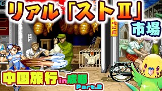 【まるでスト2】旅するインコ  中国/四川省 成都編その3   ディープな市場【俺より強いやつに会えた!?】