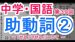 【国語】　　文法－３９　　助動詞②