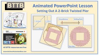 BTTB Setting out a 2 brick twisted pier