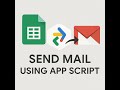 Send an email from Google Sheets (Apps Script)