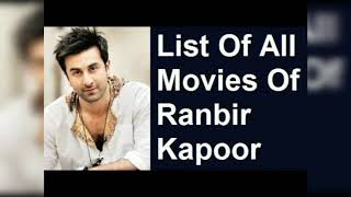 Ranbir Kapoor best movies/ Ranbir Kapoor movies list.