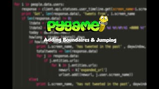 Pygame Tutorial #2 - Adding Boundaries & Jumping