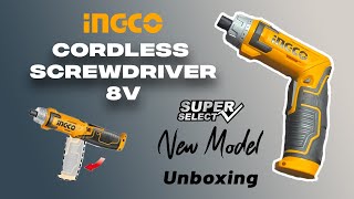 INGCO Lithium-Ion Cordless Screwdriver 8v - Foldable Model 😲 | Unboxing