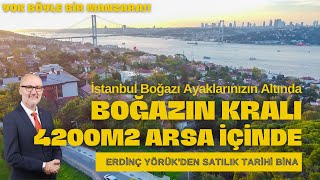 Üsküdar Beylerbeyi'nde Muhteşem Manzarasıyla Doğa ve Bahçe İçinde Tarihi Bina I Satılık