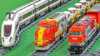 Lego® train action on a FANTASTIC display!