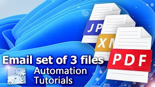 How to detect 1 file, email 3 accompanying files · No-code tutorial · Febooti Automation Workshop