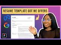 How to write a UX Resume | How I got hired! | Template included