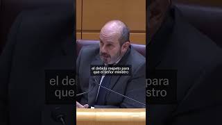 Escrivá abandona el Senado sin terminar de responder a las preguntas del PP #shorts