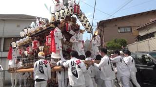 2016兵庫県神戸市灘区（河内國魂神社）上野、入魂式27 ラスト・お披露目曳行（平成28年3月27日）