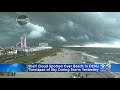 shelf cloud spotted over beach in ocean city