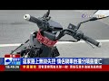 返家路上無故失控 情侶騎車自撞分隔島雙亡