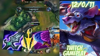 Twitch Is Best In leat Game Champion | (Patch 4.3) And New Build Guild Wild Rift Gameplay !