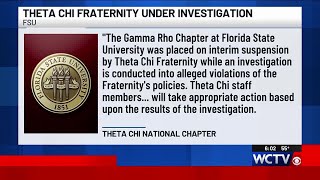 Florida State University fraternity chapter effectively suspended; under investigation