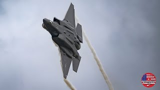 F-35A : THE MOST ADVANCED FIGHTER JET IN THE WORLD BELONGING TO THE UNITED STATES AIR FORCE