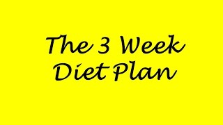 3 Week Diet Plan - 3 Week Diet System