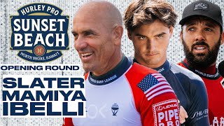 Kelly Slater, Barron Mamiya, Caio Ibelli | Hurley Pro Sunset Beach 2024 - Opening Round