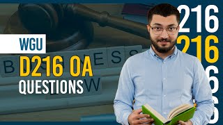 WGU D216 OA Real-Style Exam Questions & Answers – Business Law for Accountants