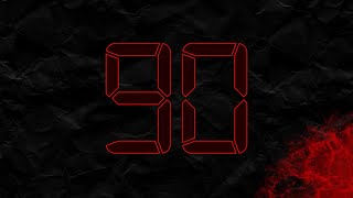 Countdown from 90 to 0 in RED