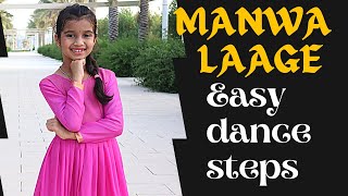 Manwa Laage Dance | Easy Dance steps | Happy new year | Anvi Shetty