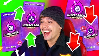 ATUALIZOUUU! 🔥🔥 COMPREI TODAS AS NOVAS HIPERCARGAS e RANKEEI da MELHOR A PIOR! 🧐 *CASA BRAWL*