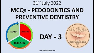 Day 3 - Daily Dental MCQs - Pedodontics and Preventive Dentistry MCQs