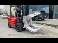 📍stma 4ton diesel forklift with 2000kg paper roll clmap attachment