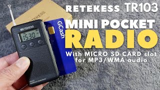 Retekess TR103  3 Band Radio| Unboxing and quick testing!