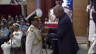 President Kovind presents Param Vishisht Seva Medal to Vice Admiral Satishkumar N Ghormade